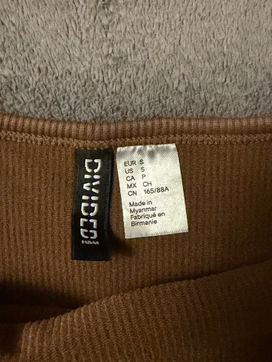 H&M Divided Ribbed Brown Tank - Picture 3 of 3